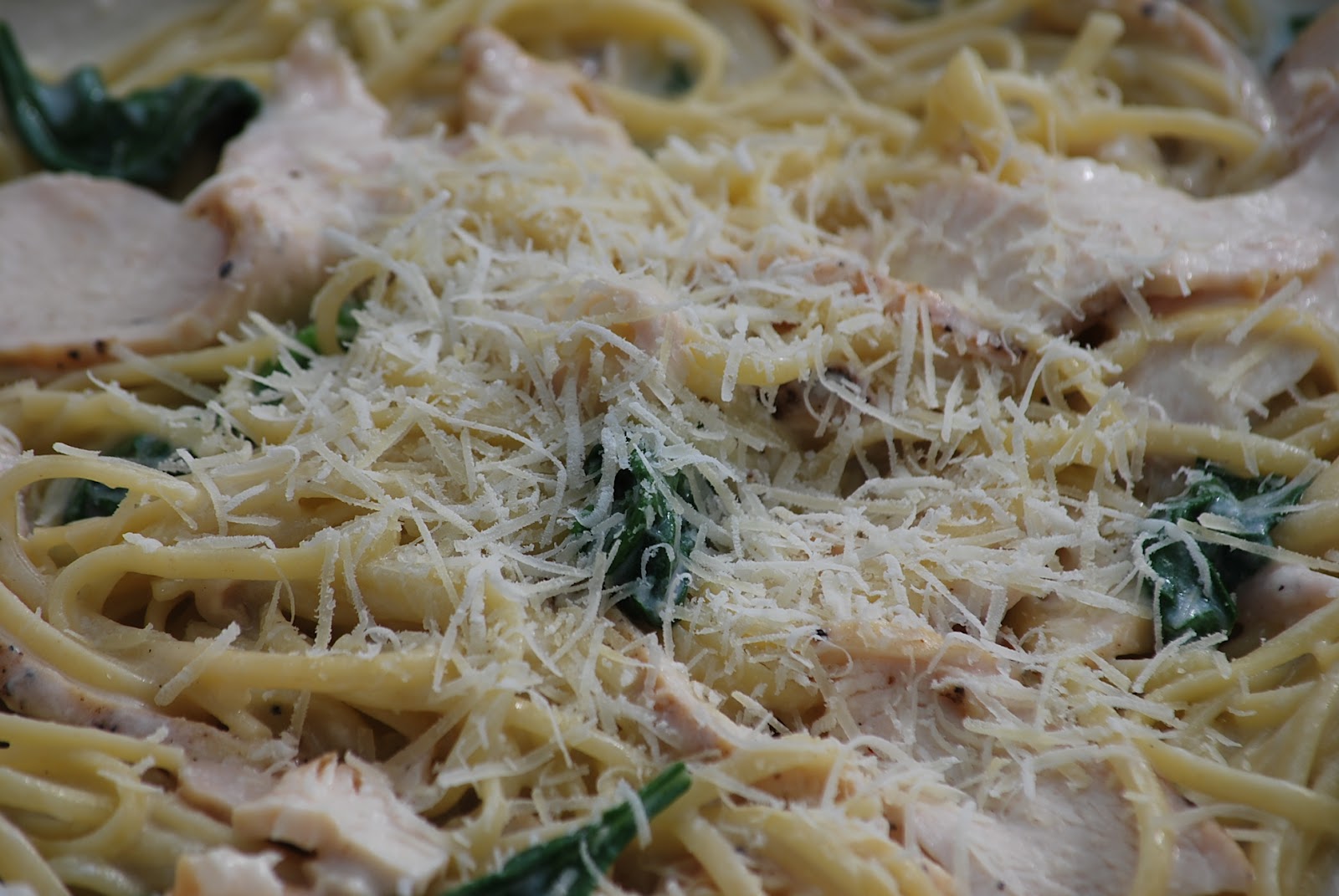 My story in recipes Grilled Chicken Florentine Pasta