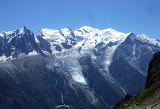 vue sur le mont blanc