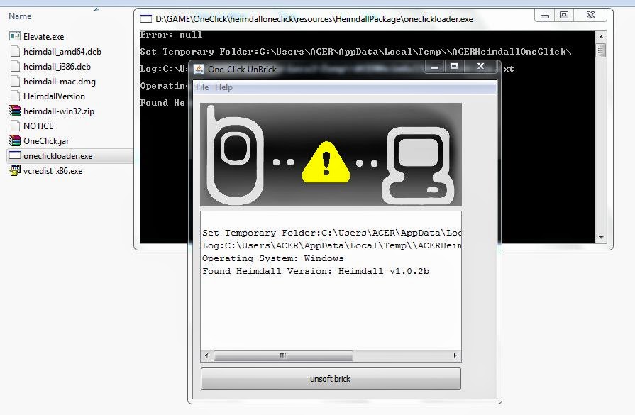 Heimdall One Click Unbrick For Android