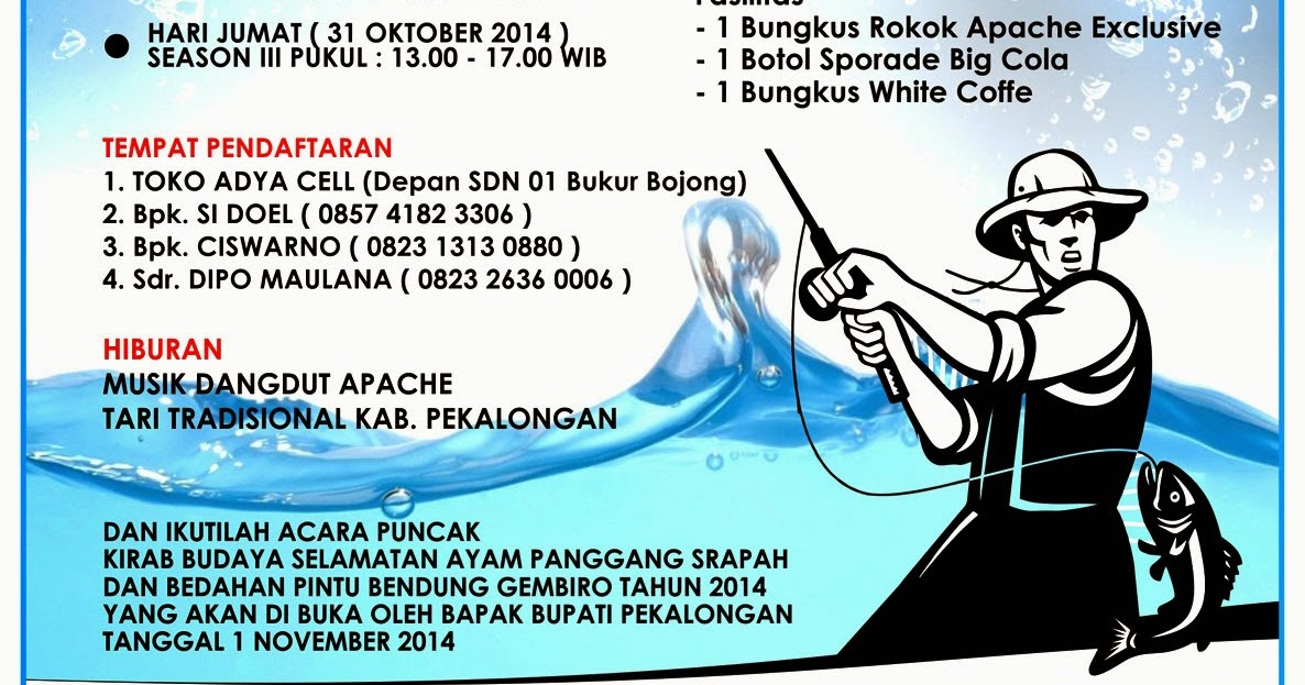 Lapak Nobinobi Brosur Lomba MAncing Bendungan Gembiro