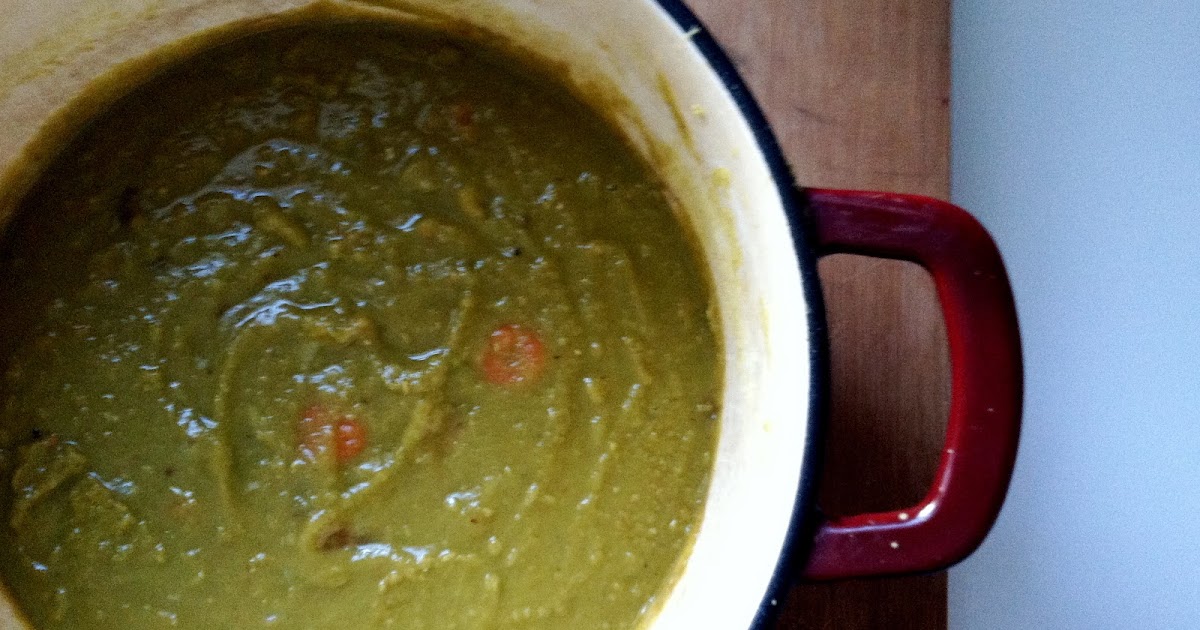 Slow Club Cookery. Vegan Curried Split Pea Soup
