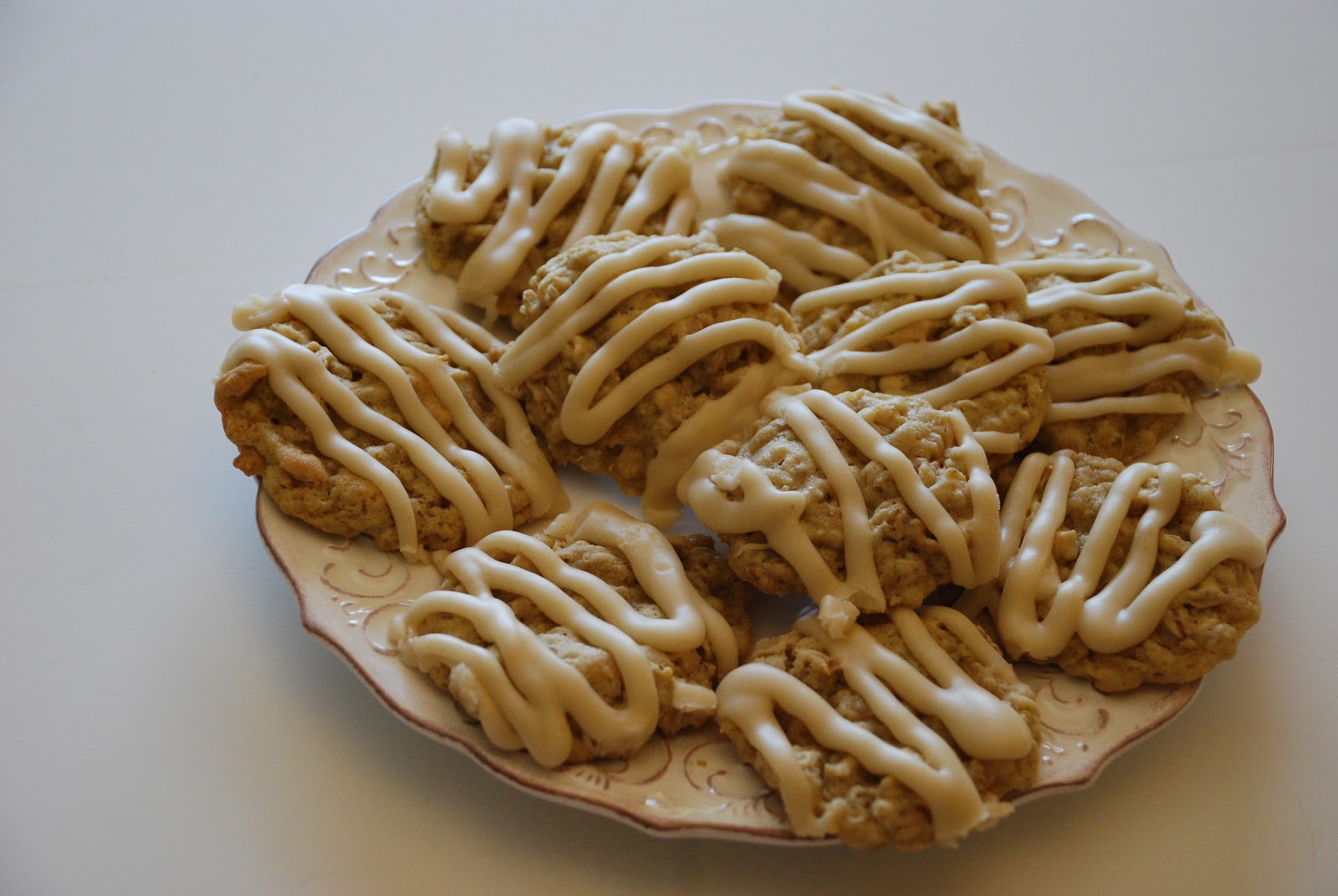 Everyday Insanity... Soft Oatmeal Cookies with Browned Butter Frosting