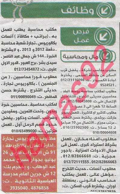 وظائف خالية فى جريدة الوسيط الاسكندرية الجمعة 06-09-2013 %D9%88+%D8%B3+%D8%B3+13