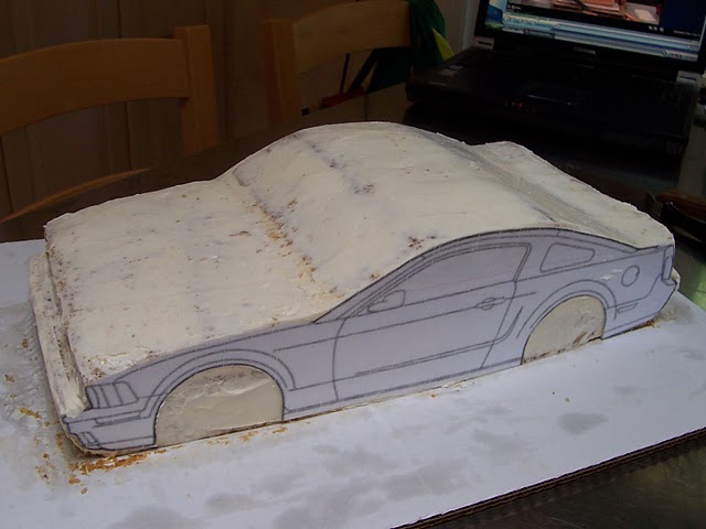 Just Outta the Oven! Mustang Bullit Car Cake Tutorial