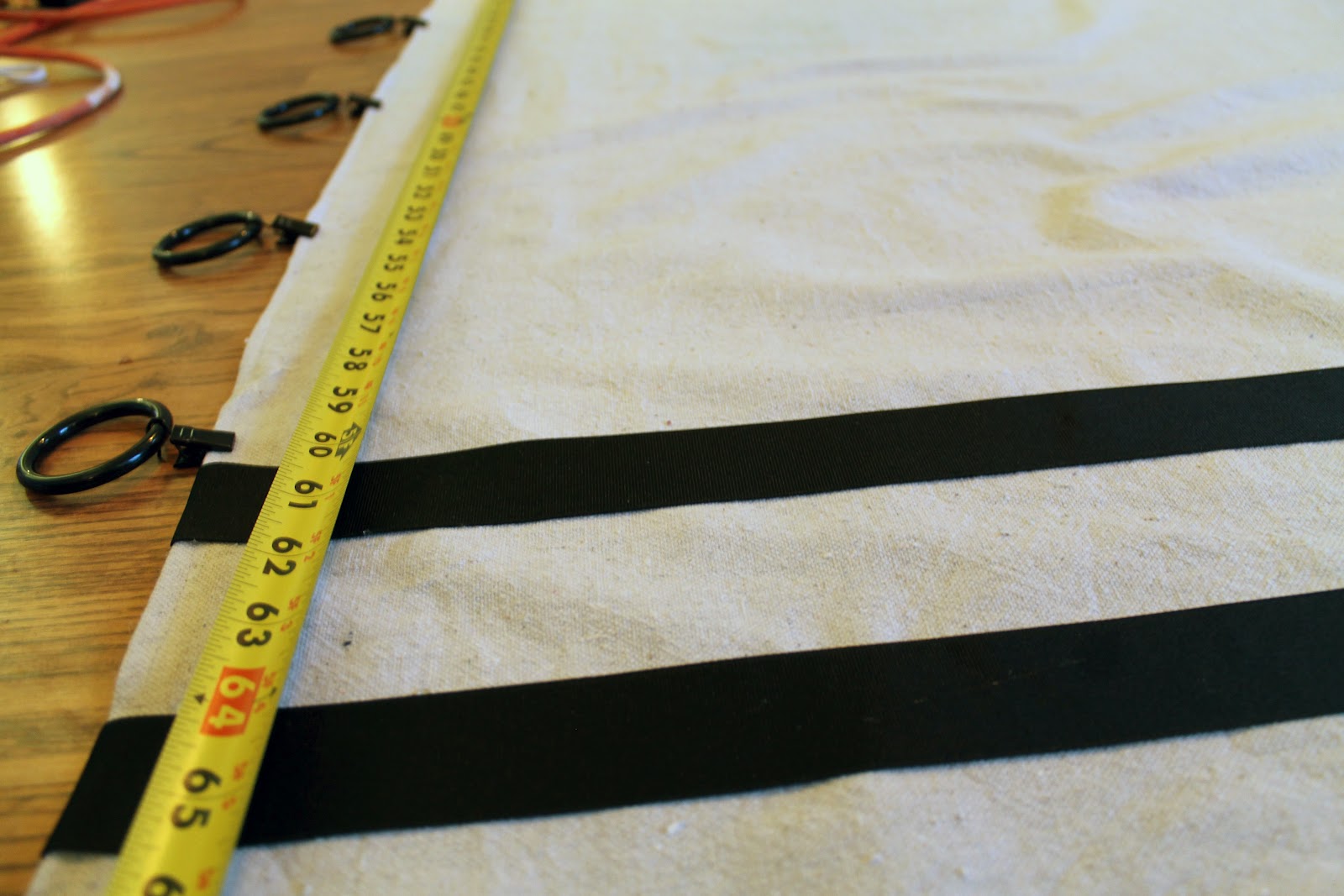 How To Our Double Trimmed Drop Cloth Curtains Chris Loves Julia