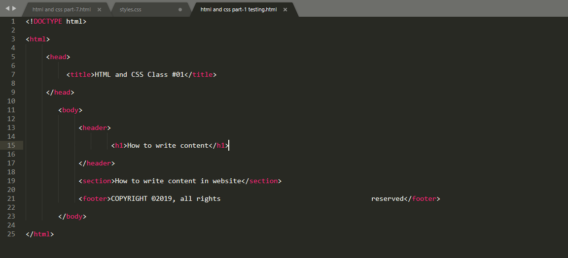 How to write title, What is main tags in HTML Class 01 • Chandu 4ever