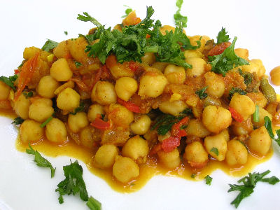 Spicy Indian Chickpeas (Chana Masala) | Lisa's Kitchen | Vegetarian
