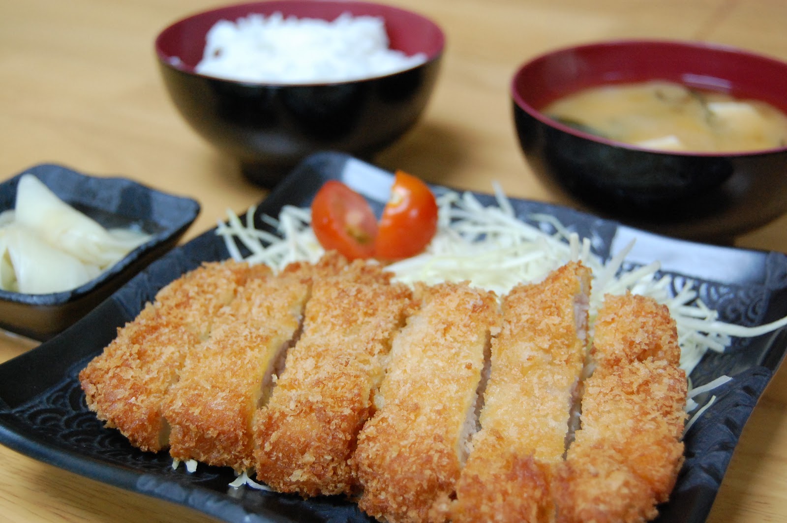 Fiona's Japanese Cooking Tonkatsu Deep fried breaded pork chop