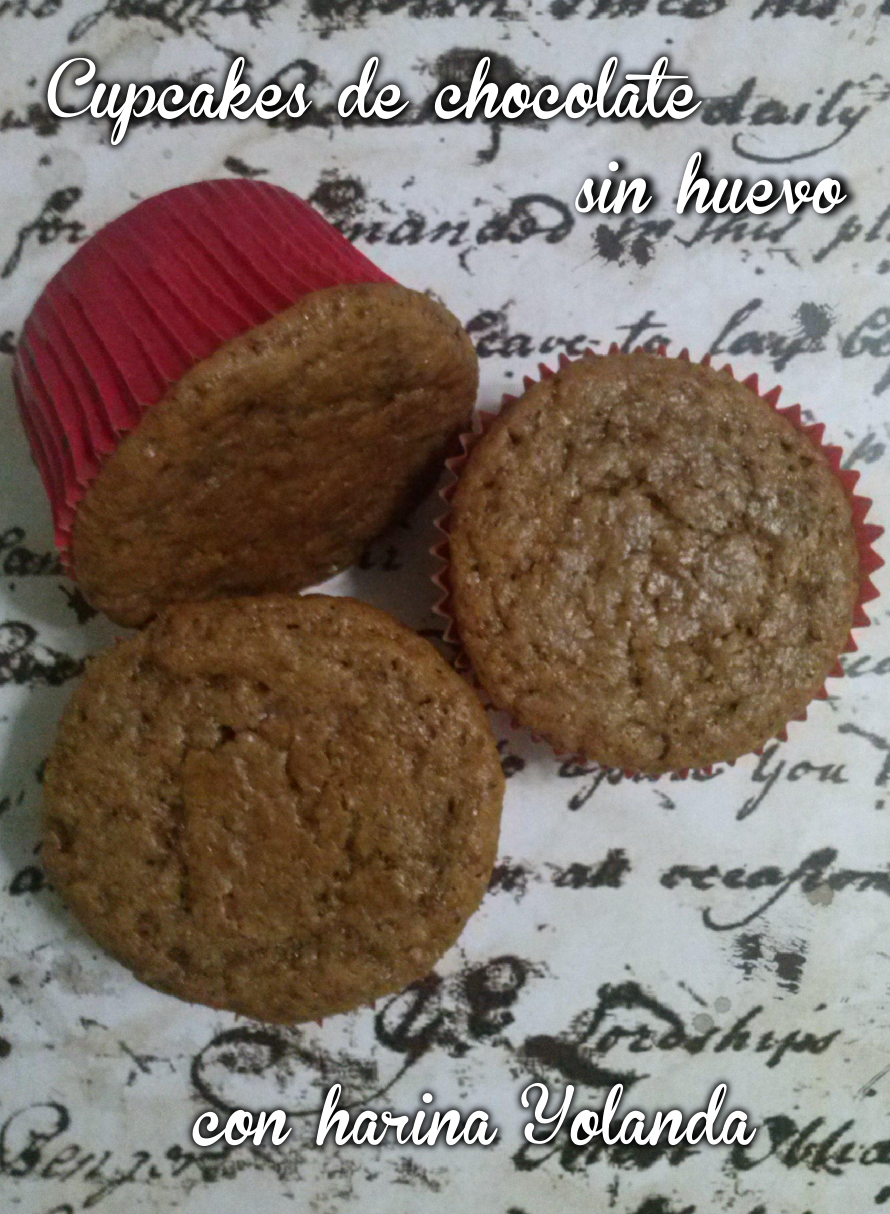 Las Cosas Ricas de Gaby! Cupcakes de Chocolate sin huevo con Harina