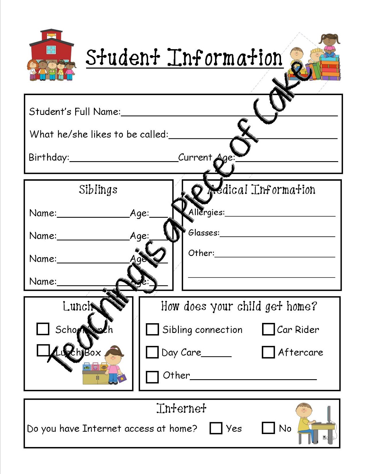 parent volunteer sign up sheets