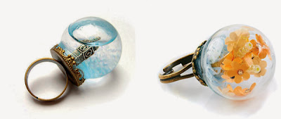  Glass Globe Rings