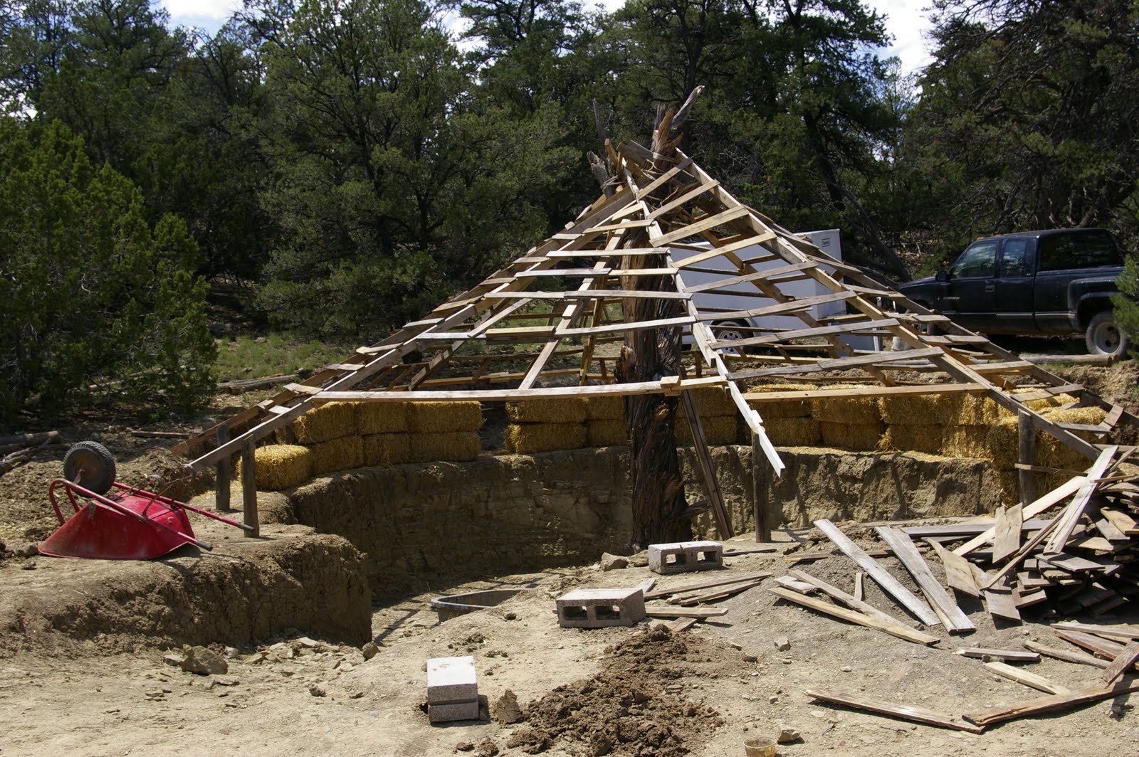The Inspiring Journey of a Free Soul Constructing a Straw Bale Yurt