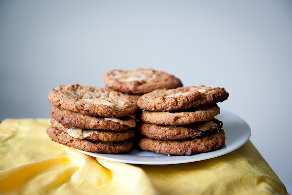 Buttered Up Peanut Butter Cookies with Marshmallows