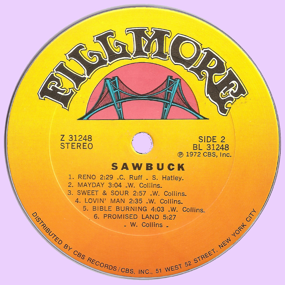 Rockasteria Sawbuck Sawbuck (1972 us, excellent west coast psych