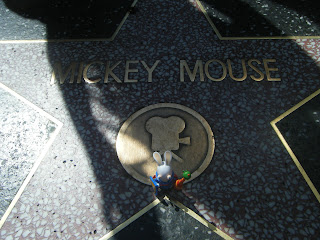 Lapins Crétins sur Hollywood Boulevard -Mickey Mouse