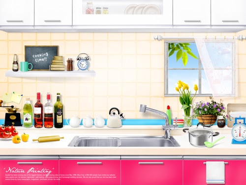 Quality Graphic Resources: A Nice Kitchen - Photoshop