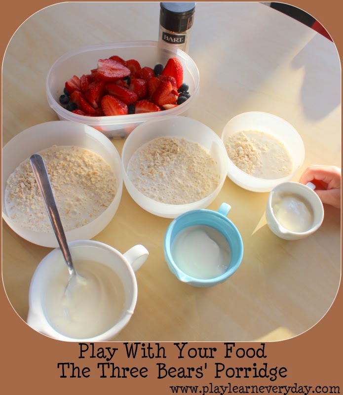 Play With Your Food - The Three Bears' Porridge - Play and Learn Every Day