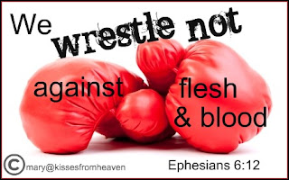 We wrestle not against flesh and blood