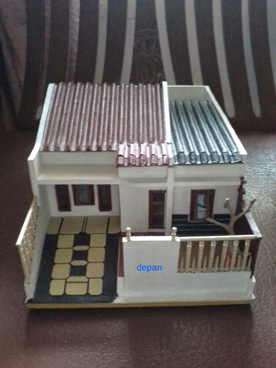 Maket Miniatur Rumah Kardus Maket Miniatur Rumah Kardus