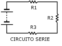 Maqueta de circuito en serie