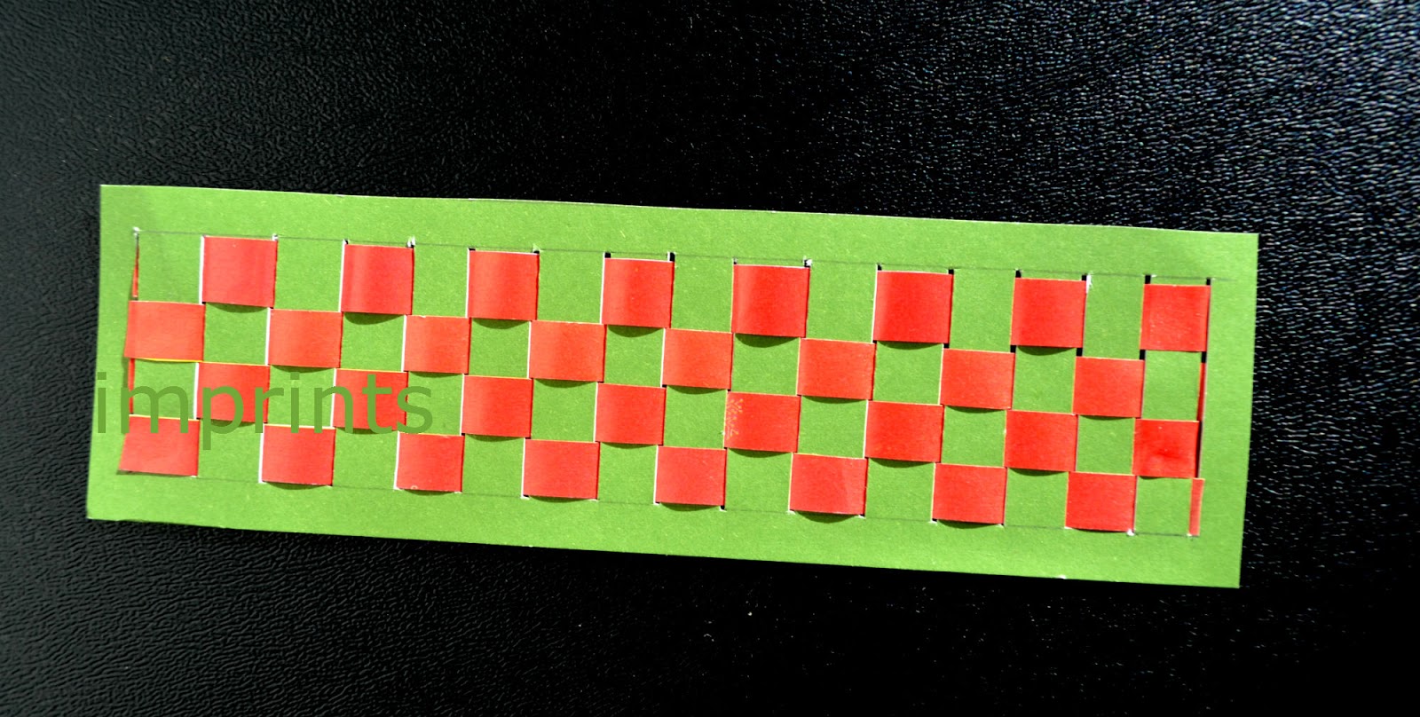 imprints handmade Paper weaves Woven bookmarks