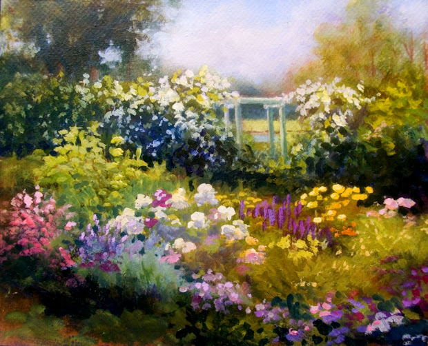 beautiful spring painting