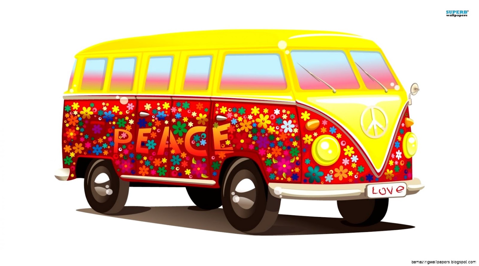 Hippie Van Volkswagen VW Bus Hippie Van Volkswagen VW Bus