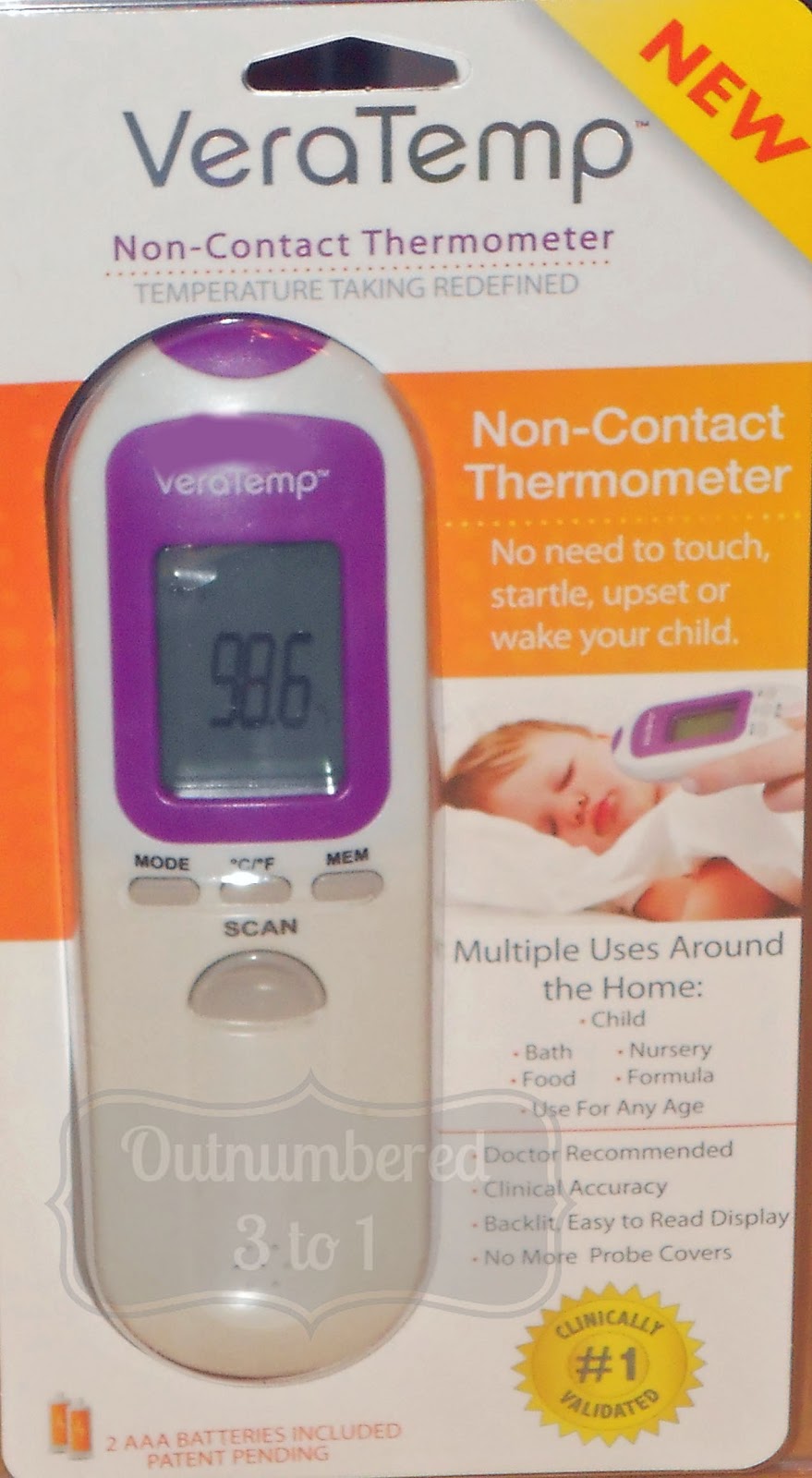 Bump Ahead VeraTemp NonContact Thermometer Review Outnumbered 3 to 1