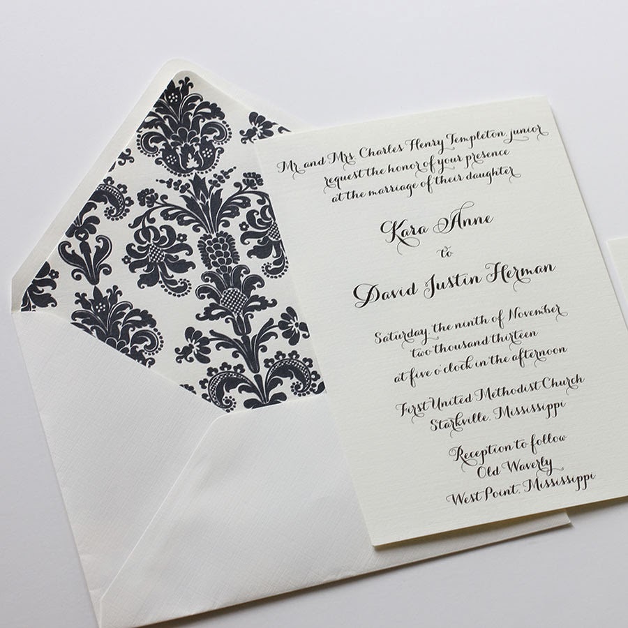 Blush Paperie Envelope liners for your wedding invitations
