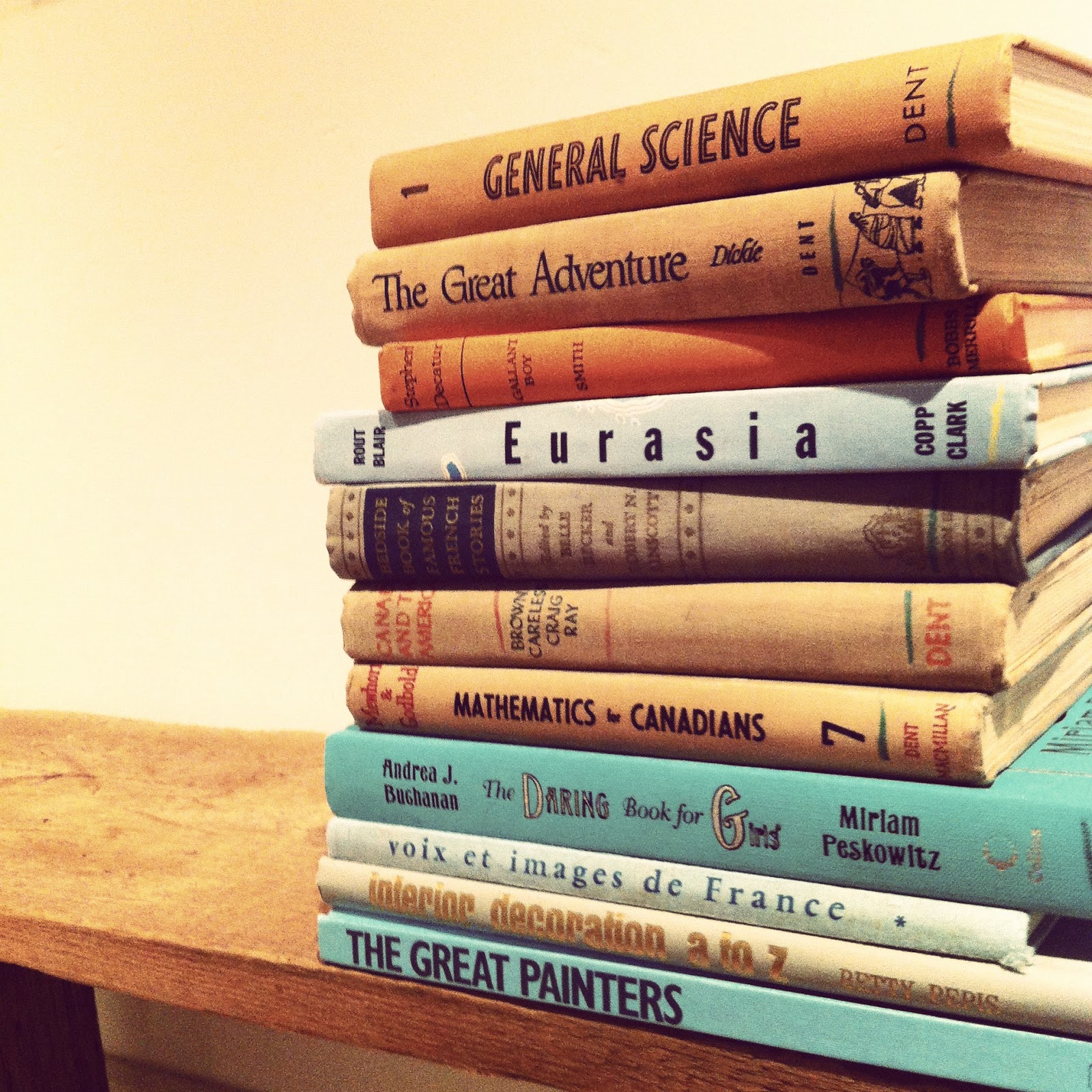 Joyful {Found} Vintage Books