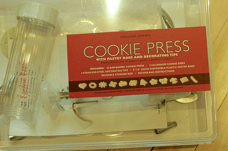 Williams Sonoma Cookie Press Spritz Cookies Roasted