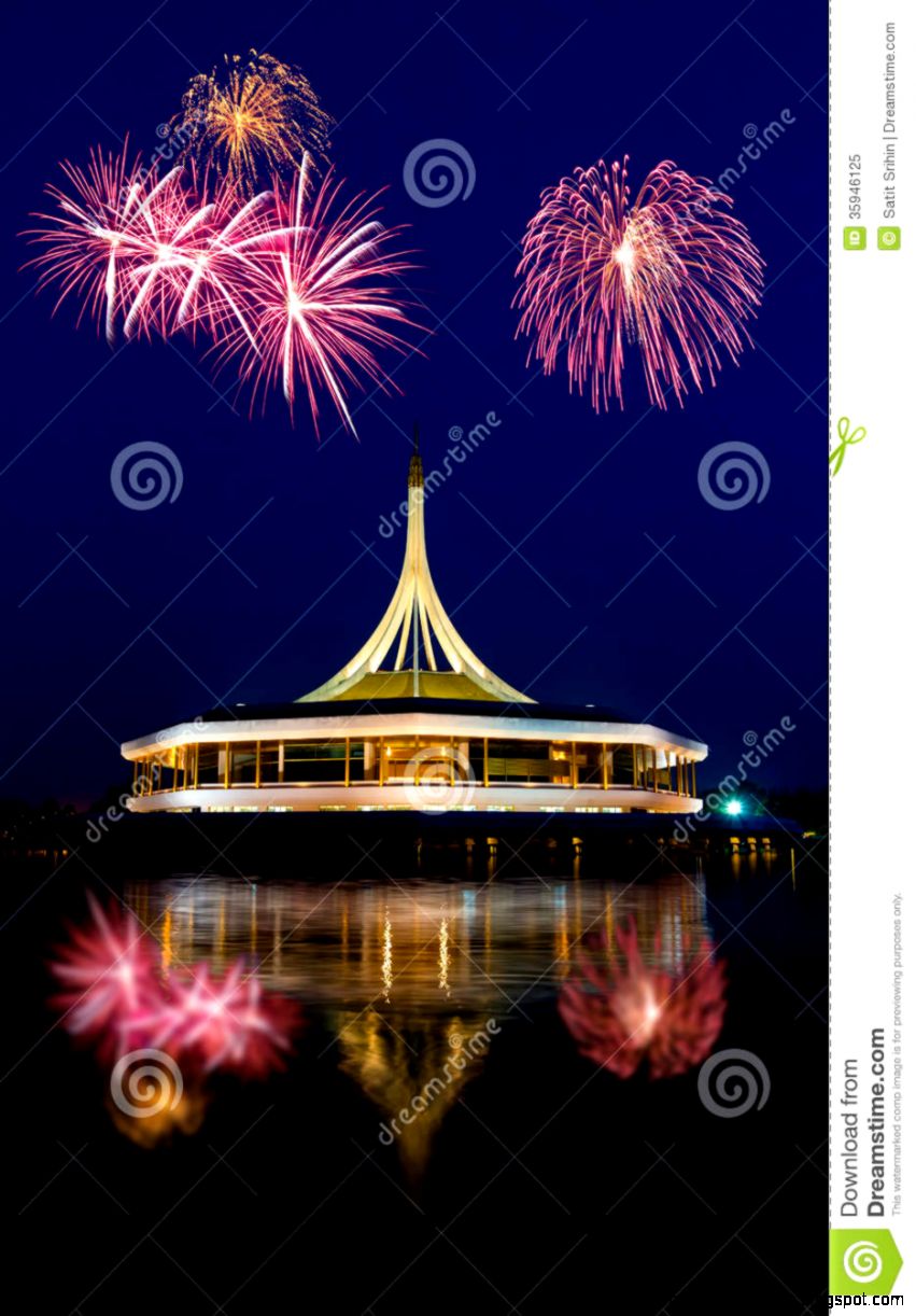 Beautiful Building With Fireworks Royalty Free Stock Photo Image Beautiful Building With Fireworks Royalty Free Stock Photo Image