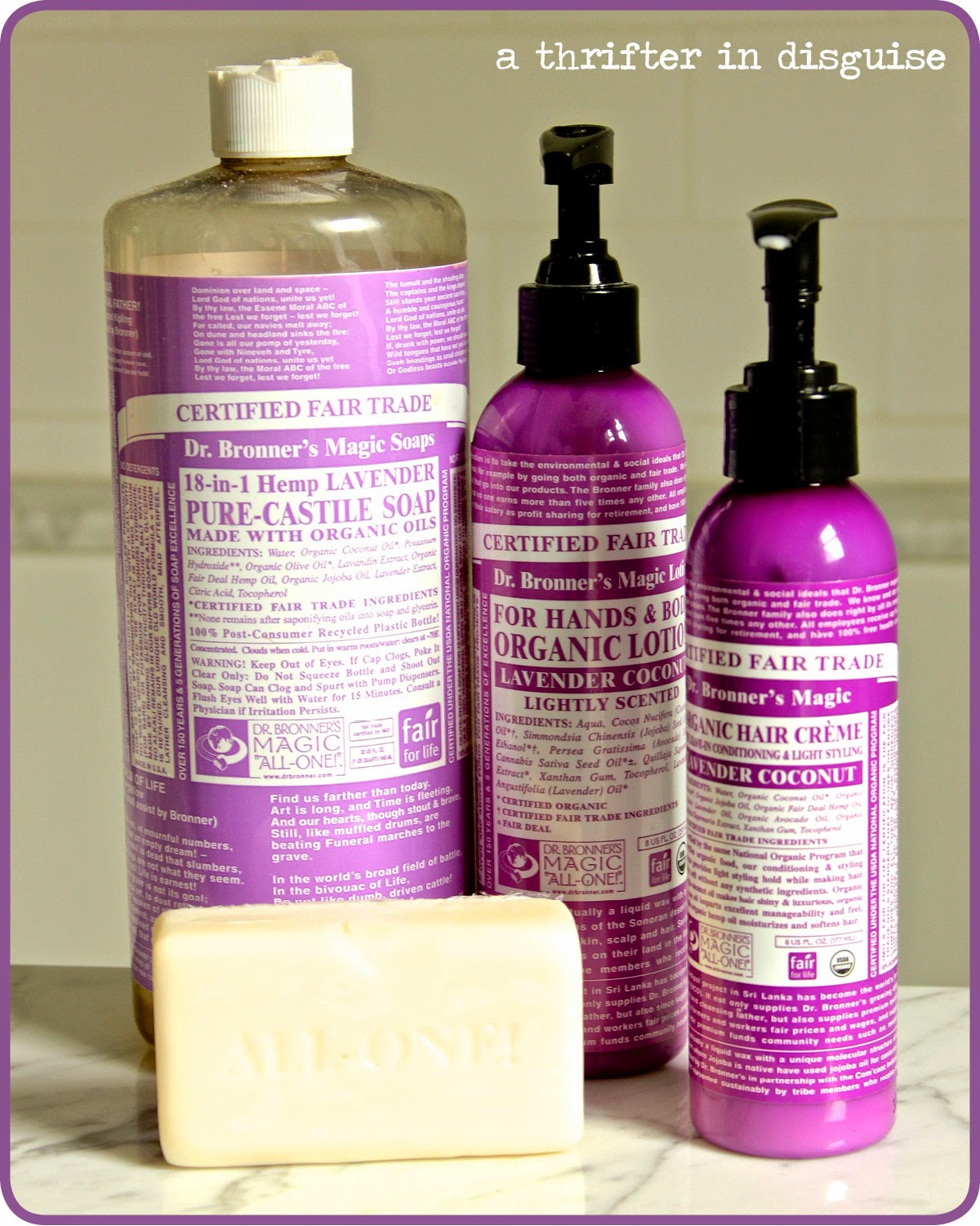 Fair trade, organic skin care products