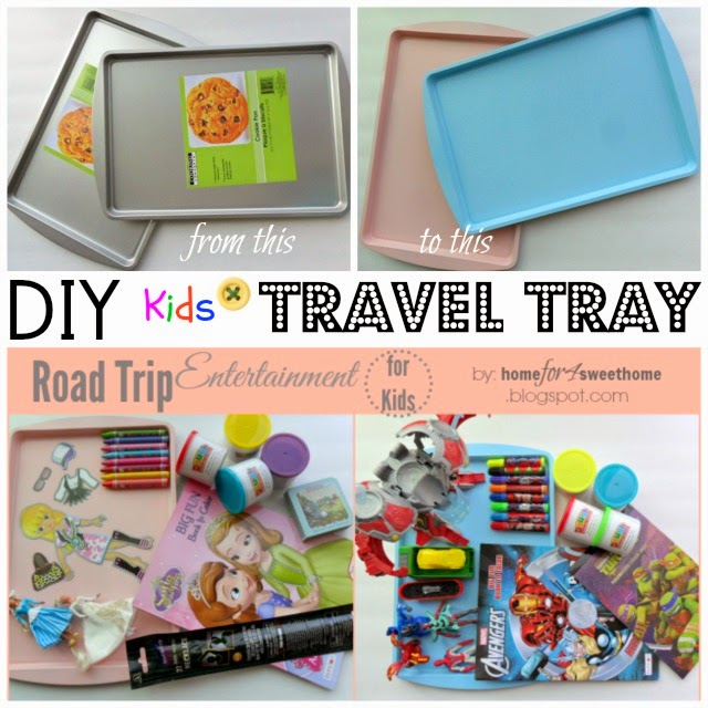 Home For4 Sweet Home [DIY] Kids Travel Tray