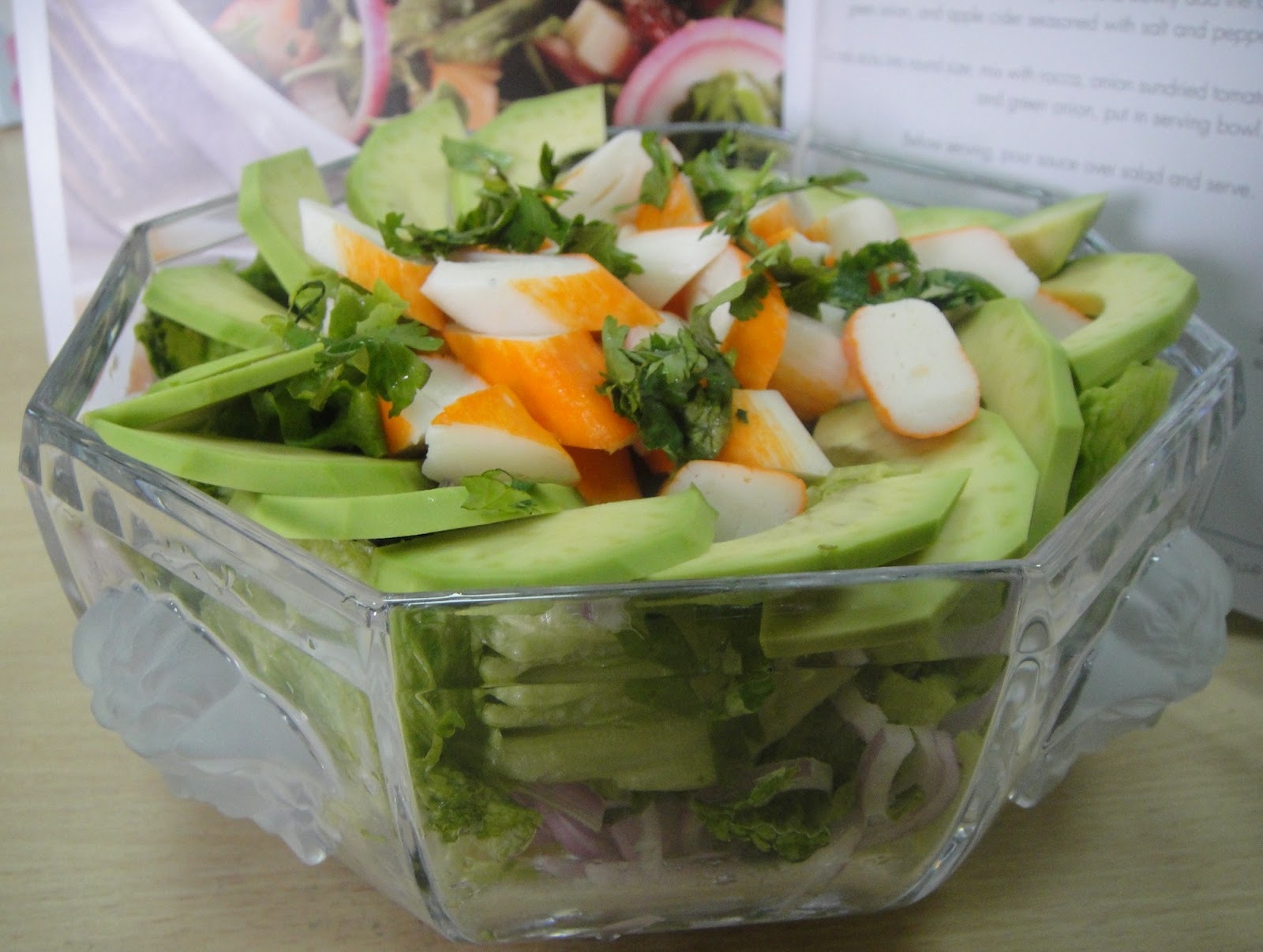 Maryam's Culinary Wonders 50. Surimi Avocado Salad