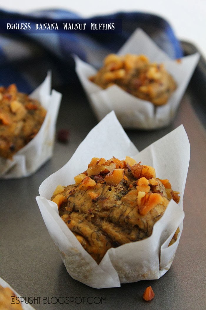 Spusht Eggless Banana Walnut Muffins Banana Nut Muffin Eggless