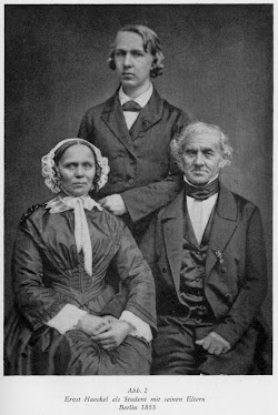 Haeckel as a student, with parents. Berlin Germany