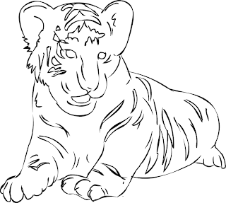 tiger coloring pages, kids coloring pages