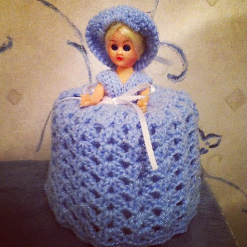 crochet toilet roll doll