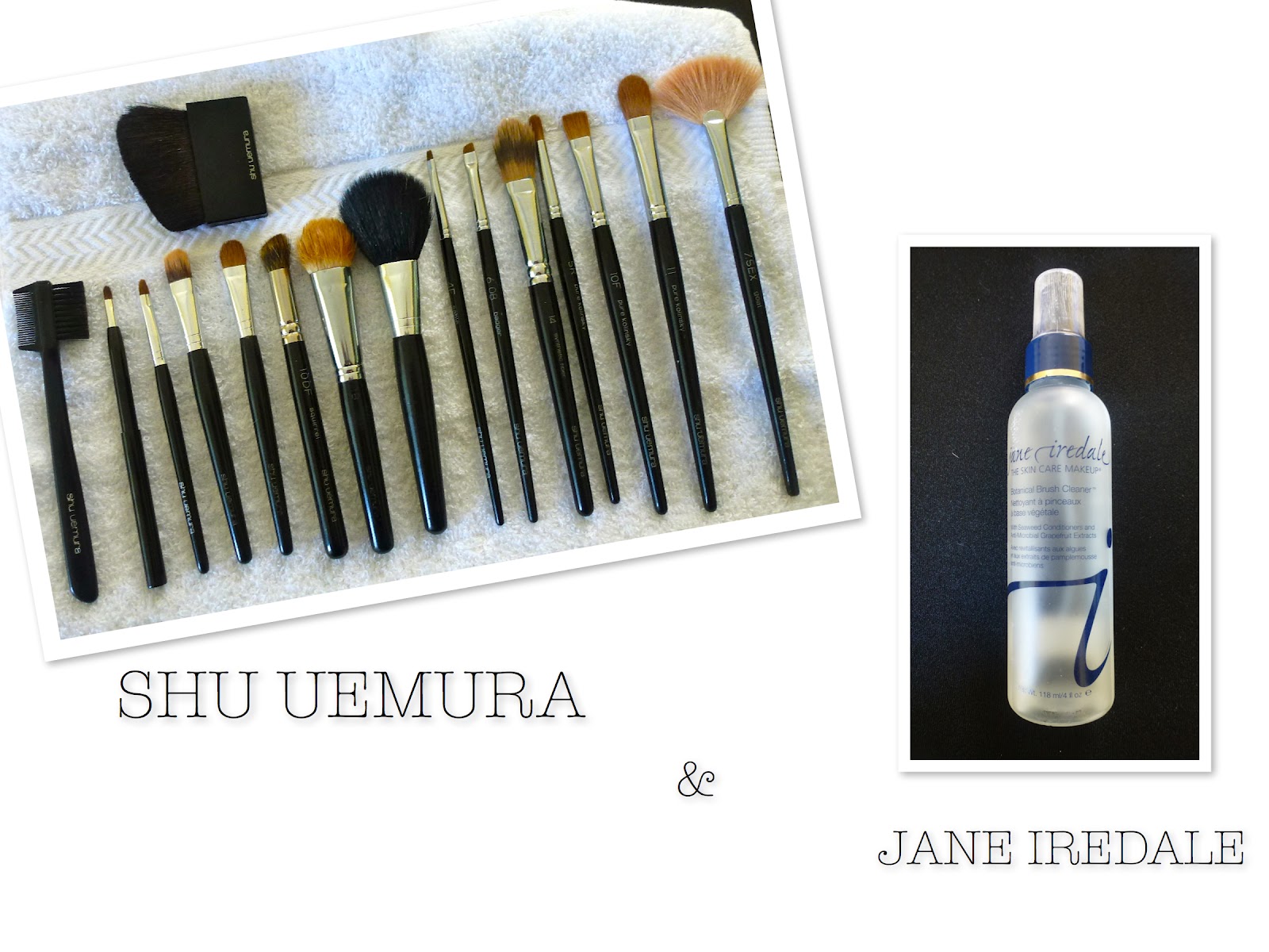 Shu Uemura Brushes & Jane Iredale Brush Cleaner Stilista at Home