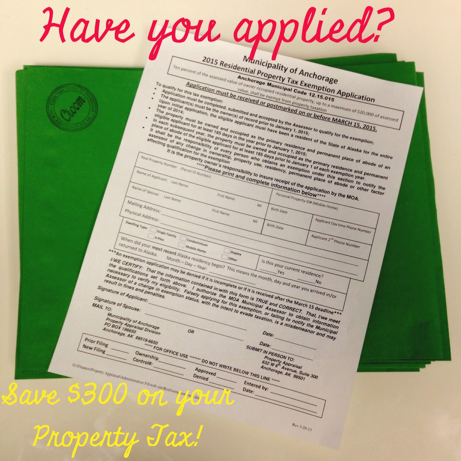 Sold in the City! Anchorage Real Estate Residential Exemption