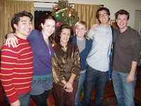 From stage-right to stage-left: Justin, Elizabeth, Linda, Ashley, Danny, Me.