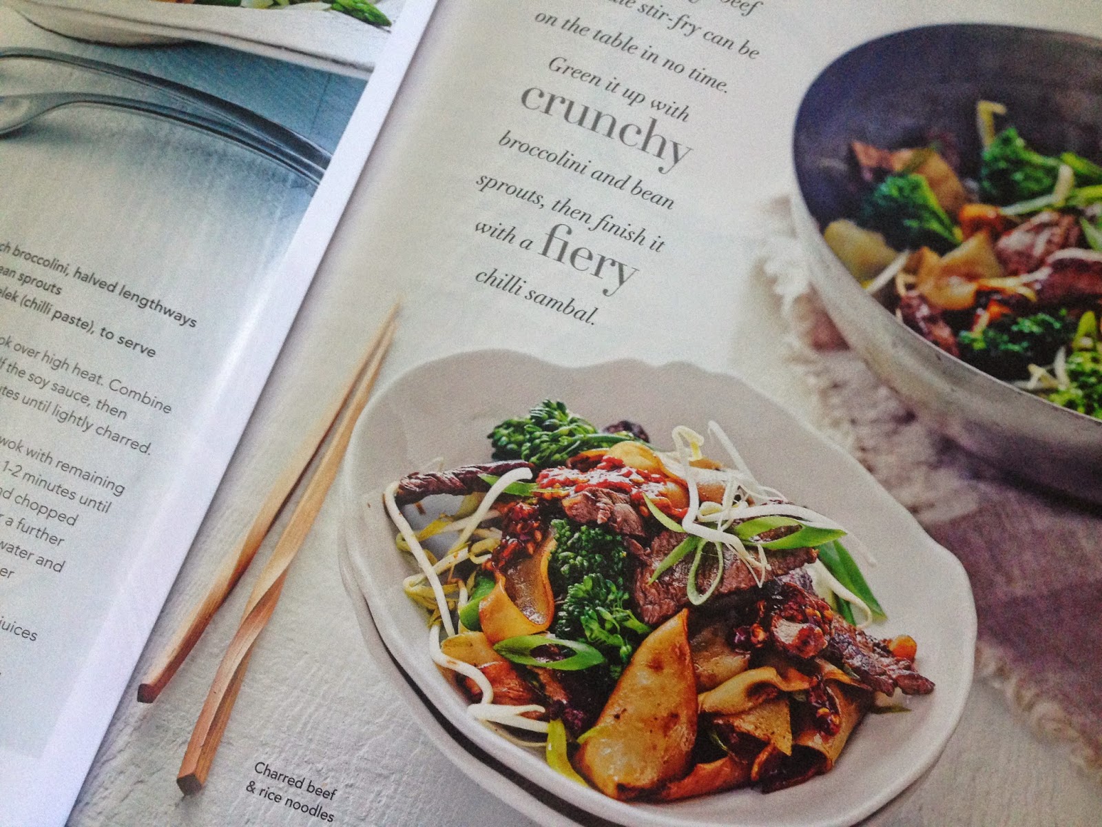 charred beef and rice noodle stir-fry from delicious. magazine