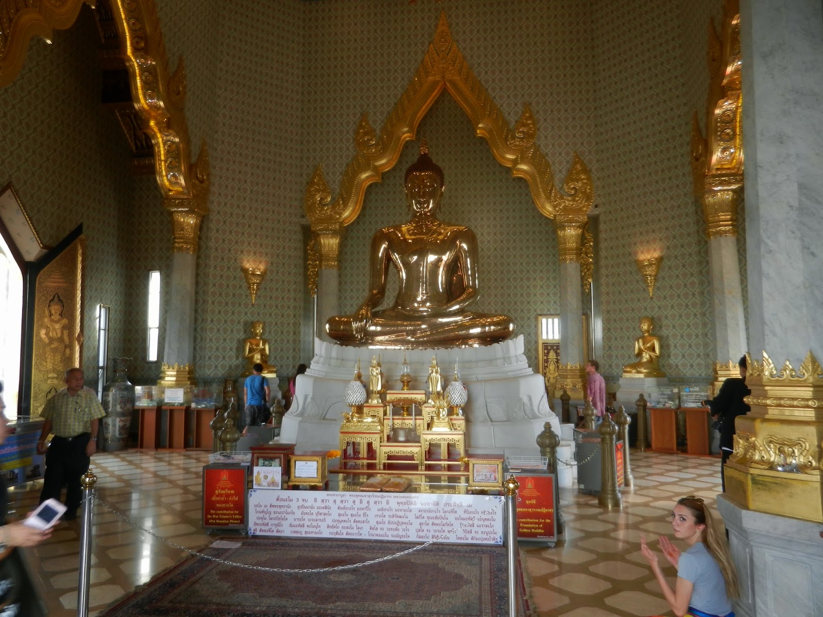 Once around the big blue marble Largest Solid Gold Statue in the World