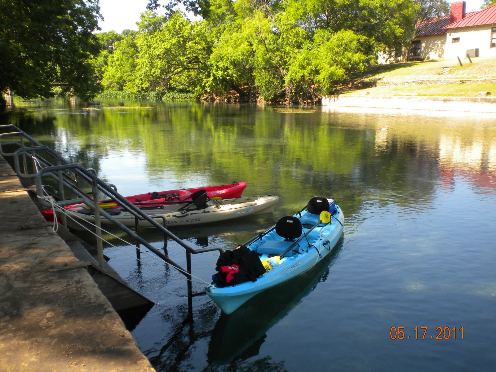 America by RV Kayak Trip on The San Marcos River