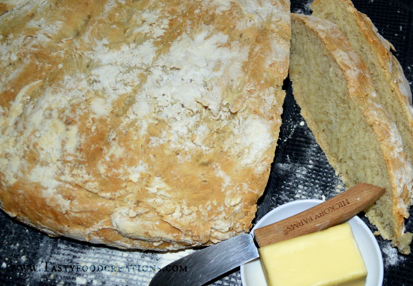 Tasty Food Creations No Knead Artisan Bread in 3 hours