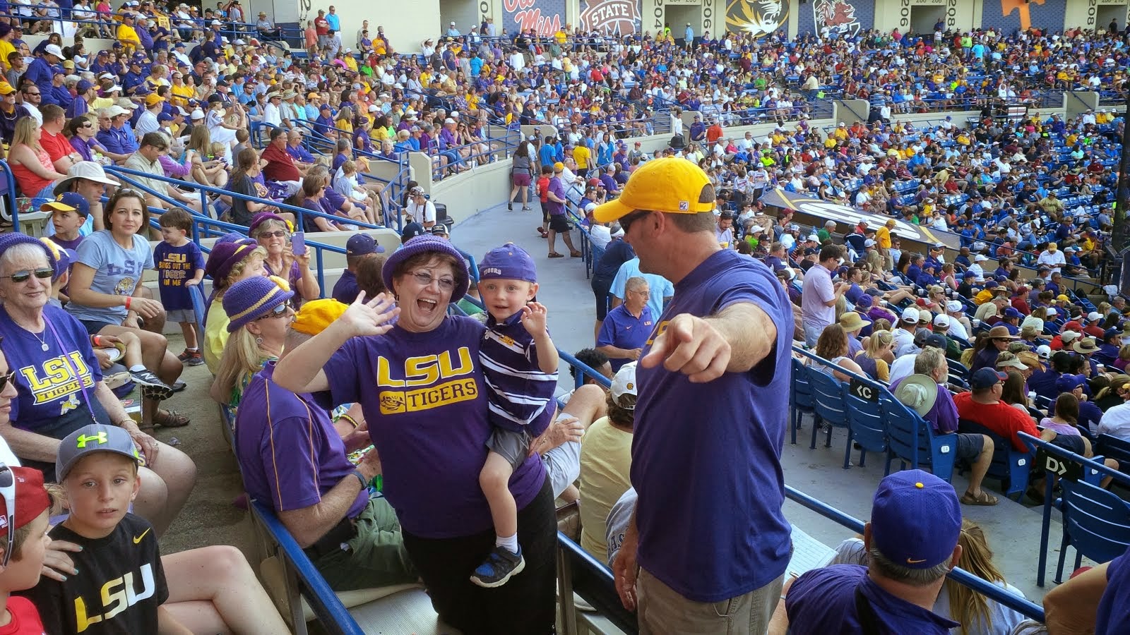 Crochet...Gotta Love It! Blog LSU fans wear crochet hats at 2015 SEC