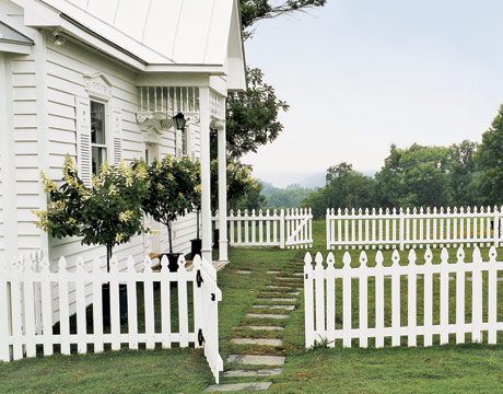 house picket fence