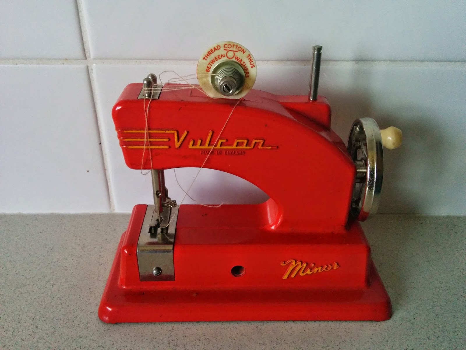 me and my 2 guys vintage children's sewing machines