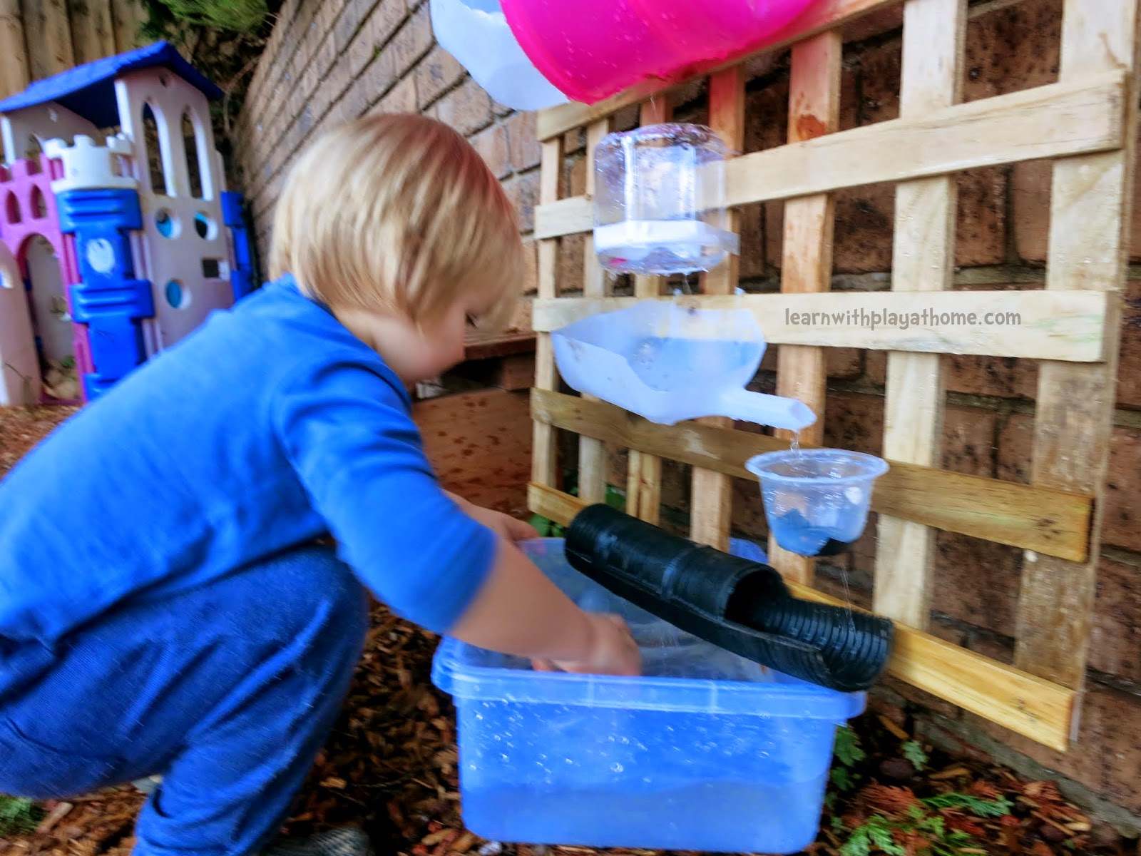 Learn with Play at Home How to make a Water Wall for kids
